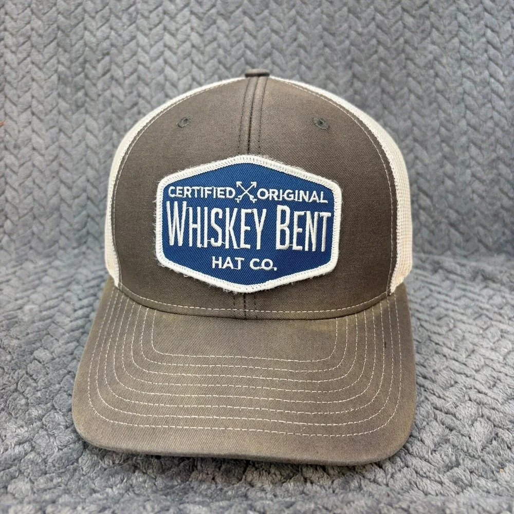 Whiskey Bent Hat Co Richardson 112 Trucker Hat Brown Cream Snapback Cap 0849